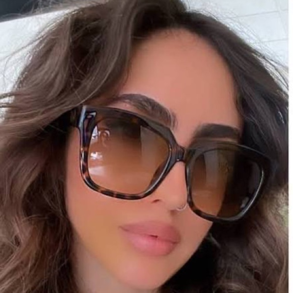 New🔥🔥 - GUCCI GG1338SK THICK RIM SUNGLASSES IN BROWN - Picture 4 of 16
